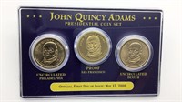 John Quincy Adams Presidential Dollar Coin Set