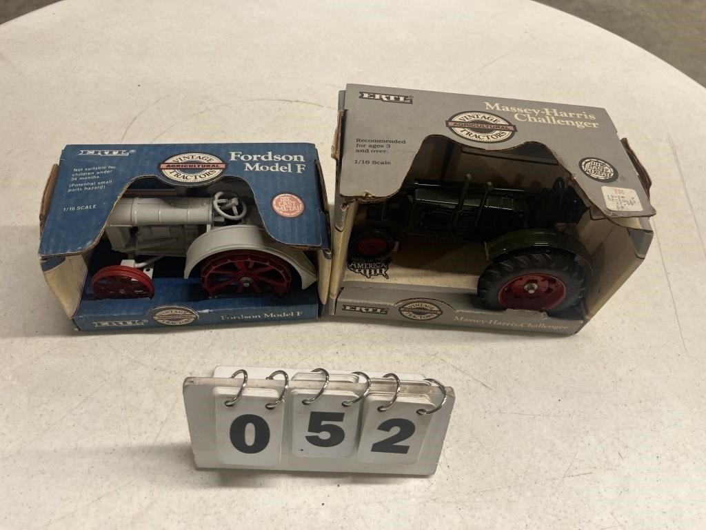 (2) 1/16 Scale Tractors