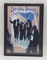 Deacon Brown's Male Quartet Framed Print By Arturo