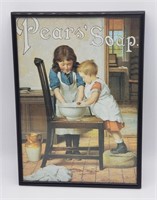 Pears' Soap Framed Print Children Doing The Wash