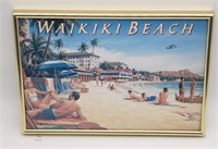 Waikiki Beach Framed Print By Erikson