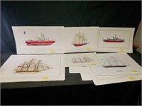 Ship Lovers! Large Assortment of Prints Including