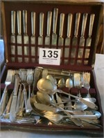 Silver plated silverware set by Rogers by Rogers