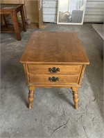 24+25+20in. End table w/2 drawers