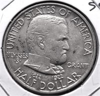 1922 UNC DETAILS GRANT HALF DOLLAR