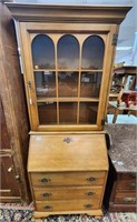 Vintage Maple Secretary Desk w/ Arches