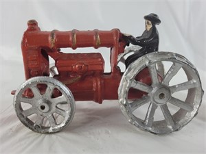 Vintage cast iron toy tractor