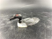 Larry Mayac ivory carving of a common loon, Dec 10