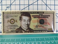 Million-dollar banknote Chavez