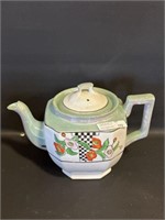 Lusterware oriental teapot 9"x6"h