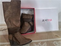 Ladies new Justfab Ulrice boots size 9/9.5