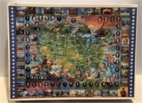 E3) 1000 piece jigsaw “US Presidents” made in USA