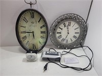 (4) Assorted Clocks