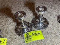 PAIR OF GORHAM ELECTROPLATE CANDLE STICKS