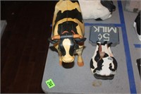 cow sign and mooing cow, toy