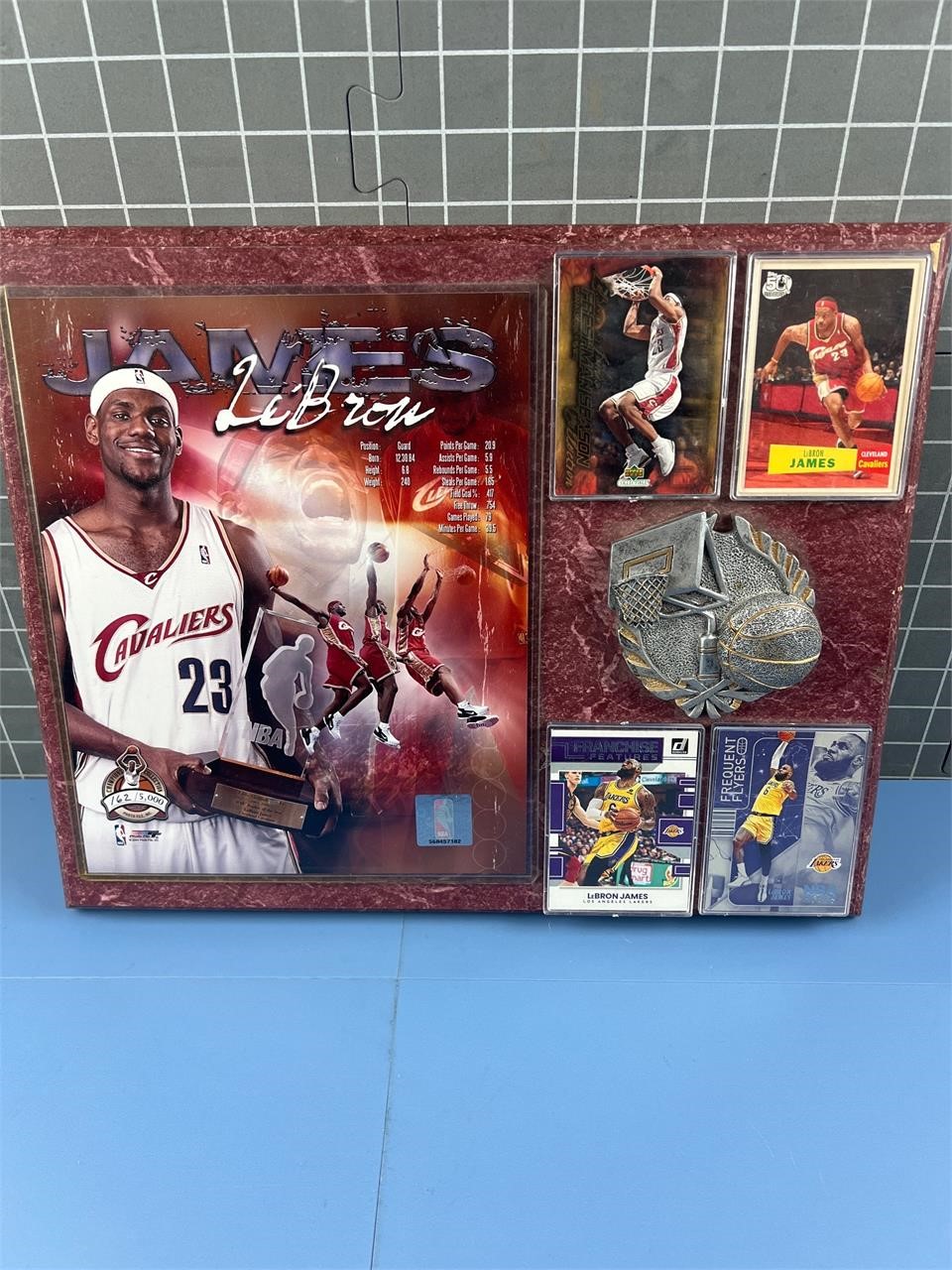 JAMES LEBRON SPORTS CARDS MOUNTED