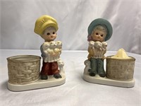 PAIR OF VINTAGE LITTLE LUVKINS HAND PAINTED