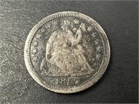 1857-O Liberty Seated Half Dime