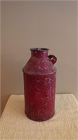 Rustic Red Milk Can