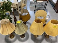 LARGE GROUP OF TABLE LAMPS OF ALL KINDS,