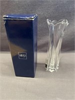 New Mikasa lead Crystal vase in box