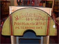 Wood advertising sign Peterboro Ontario