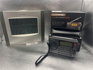 WEATHER STATION FOR INSIDE AND WEATHER RADIO