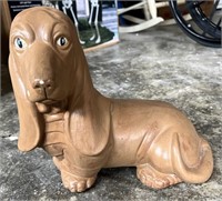 Ceramic Bassett Hound Figure