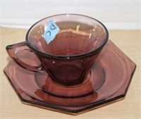 PURPLE VISION? CUP AND SAUCER