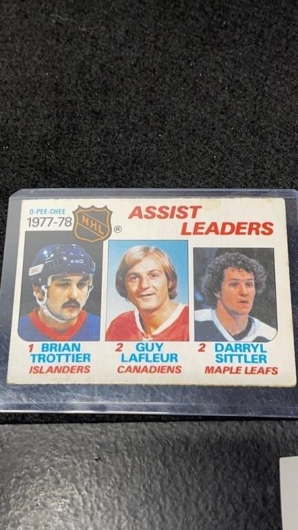Vintage 1977-78 NHL Assist Leader Card