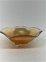 Carnival glass candy dish