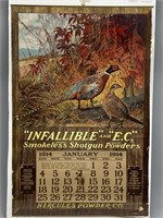 Hercules Powder Co. Poster with Calendar
