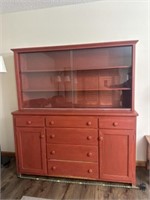China Cabinet with glass sliding doors (one