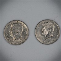 1966 & 1972 USA Kennedy Half Dollar