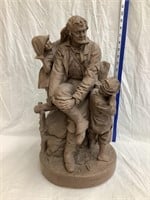 Rip Van Winkle At Home Plaster Statue by John