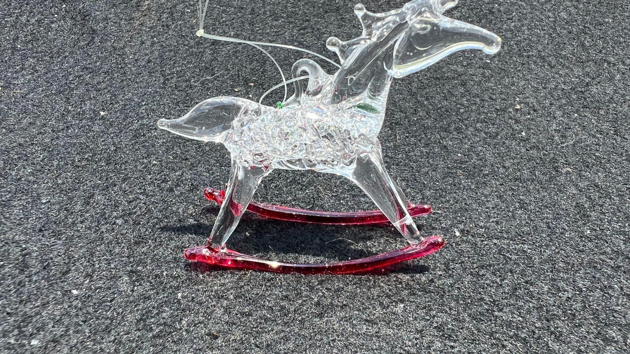 Glass Horse Ornament