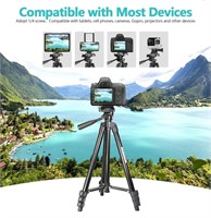 50” Phone Tripod, Portable Tripod w/ carry case