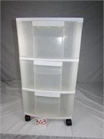 Plastic Storage Container on Wheels