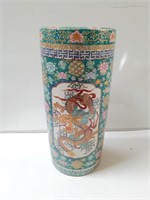 Chinese hand-painted porcelain umbrella stand