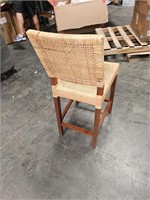 Castlery Wood & Wicker Chairs Set of 3
