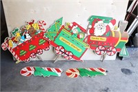 Santa’s Train Christmas Signs
