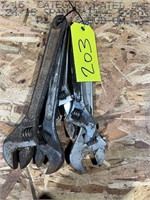 (5) ADJUSTABLE WRENCHES