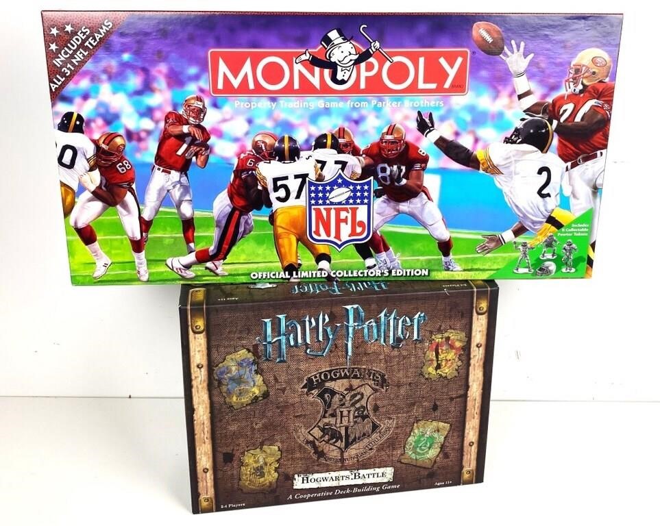 HARRY POTTER & NFL MONOPOLY GAME