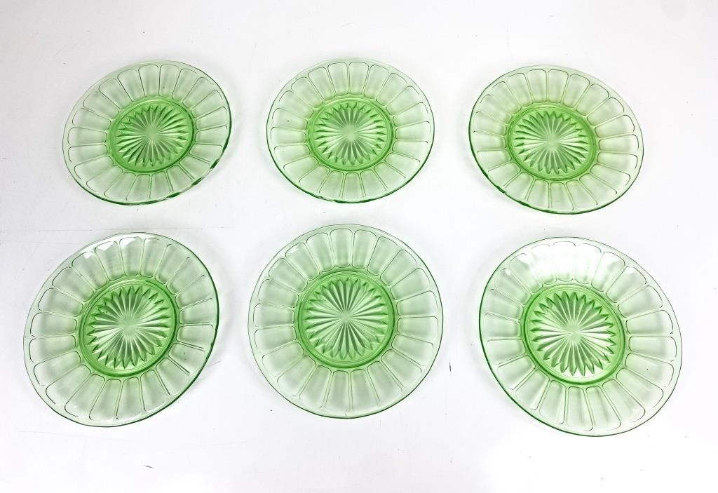 URANIUM GLASS PLATES