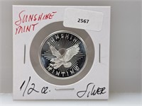 1/2oz .999 Silver Sunshine Mint Round