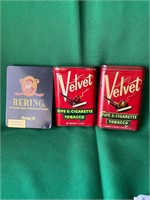 3 Vintage Tins Tobacco