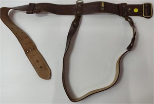 Post WW1 Military Leather Belt