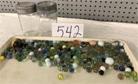 MARBLES AND 2 JARS