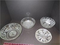 Cut and Pressed Glass Dishes