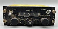 Vintage VHF/NAV Aircraft Radio Control Panel